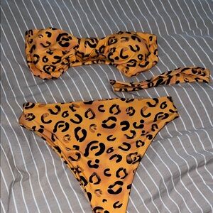 Leopard Print Bikini Set